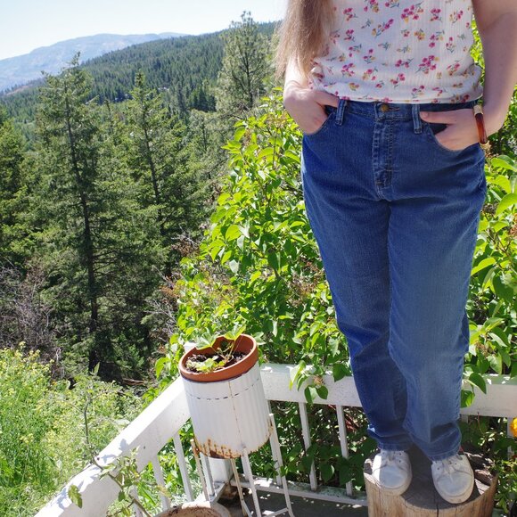 Vintage High Rise Lee Relaxed Fit Made In Mexico Women's Jeans - Picture 1 of 6